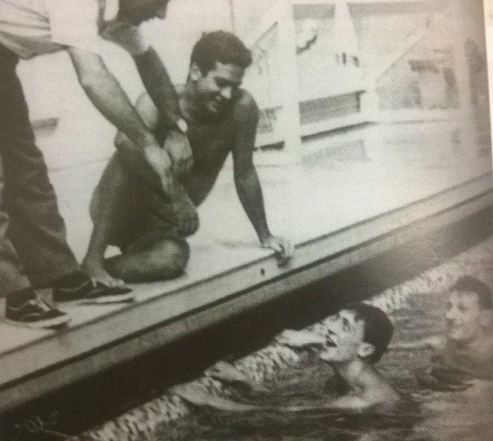 Bud Spencer, campione di nuoto