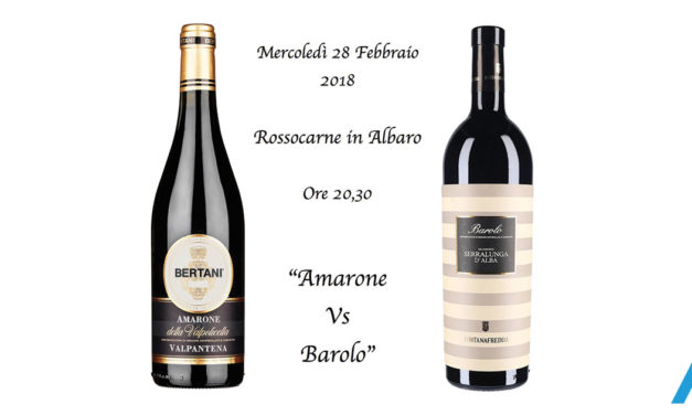 Amarone vs Barolo da RossoCarne!