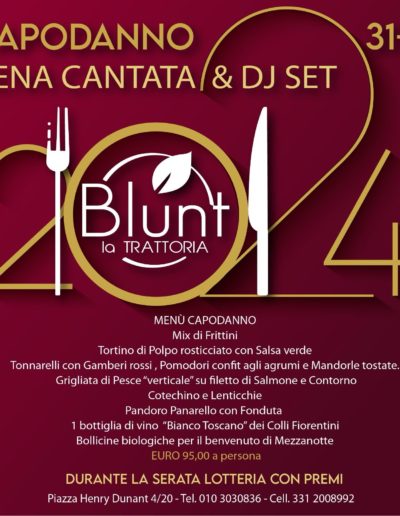 menù blunt